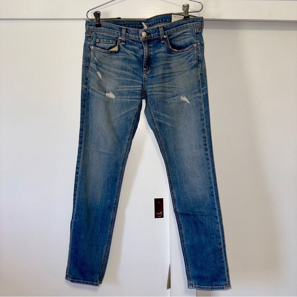 rag & bone Blue Slim Jeans with Classic Style
